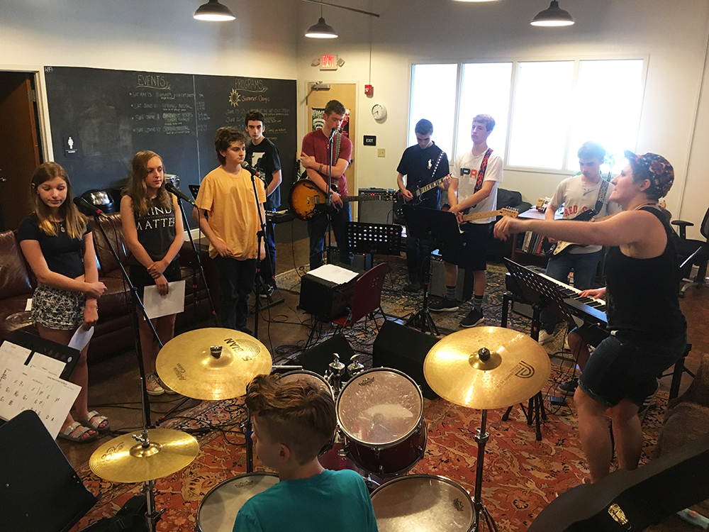 The 2017 Sunburst House Band rehearsing for some shows this summer!